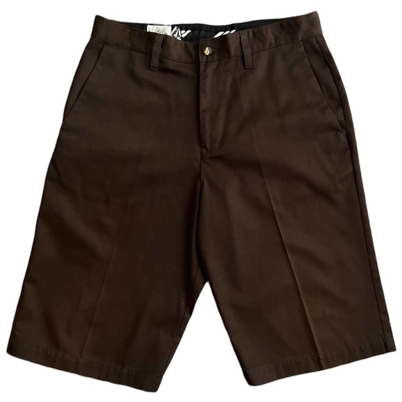 Volcom Stone Corpo Class Collection Men's Brown Chino Shorts Size 32 - Picture 1 of 5